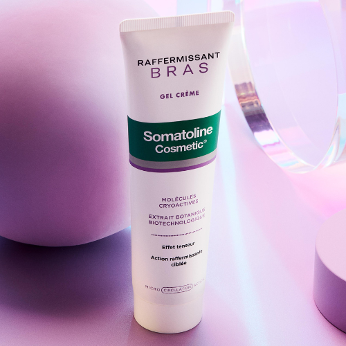 Packshot gel crème raffermissant bras