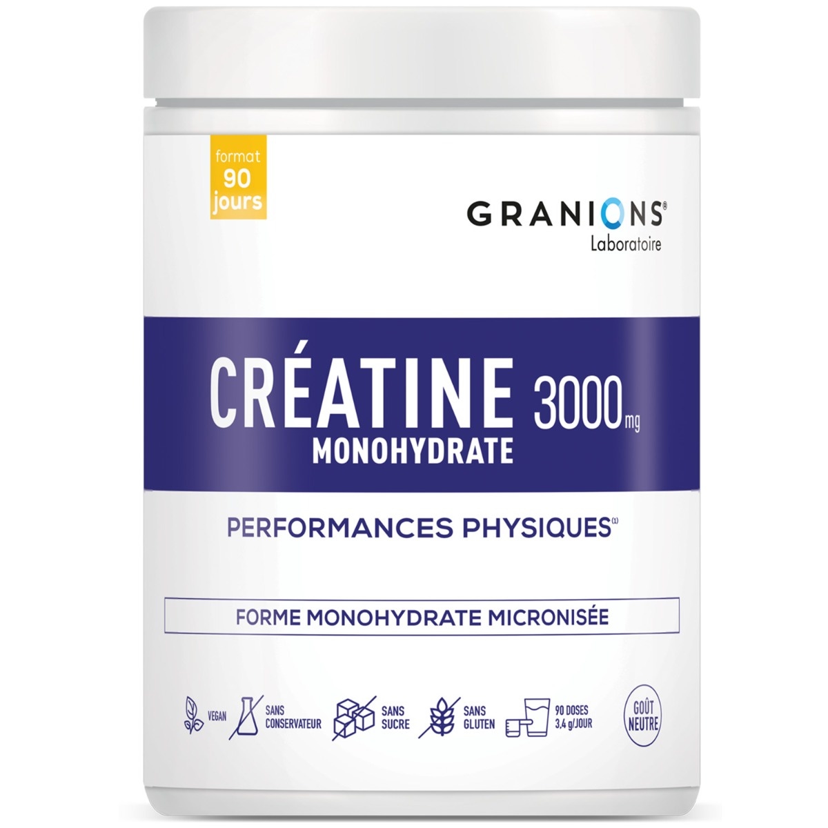 Créatine Monohydrate 3000 mg