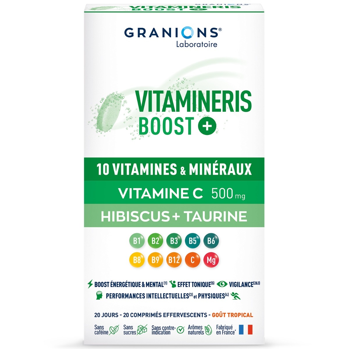 Granions Vitamineris Boost+ 20 comprimés effervescents