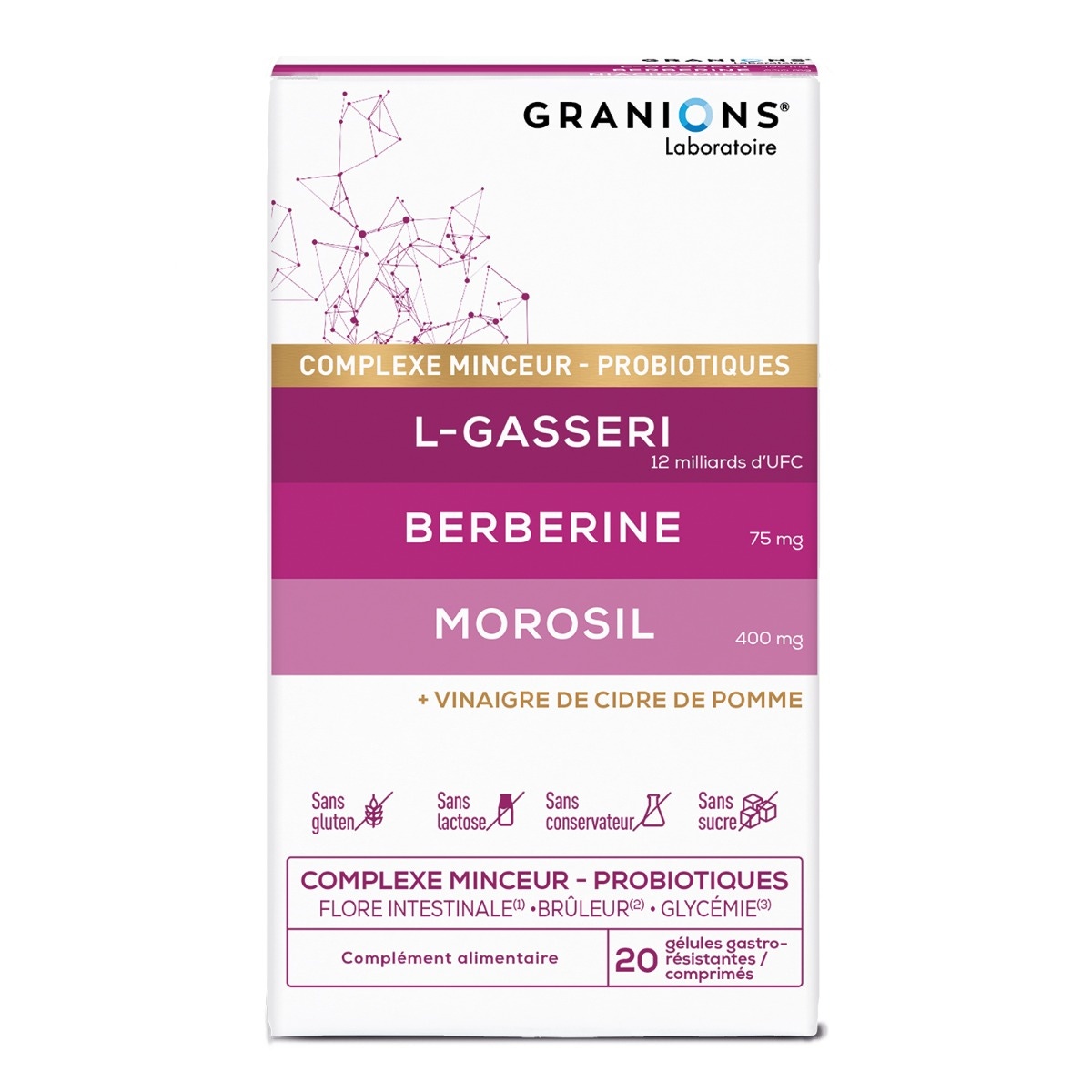 Complexe Microbiote Minceur LGasseri Berberine Morosil